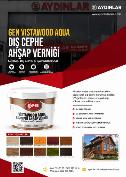 GEN Vistawood Aqua broşürü — Aydınlar Nalburiye Trabzon
