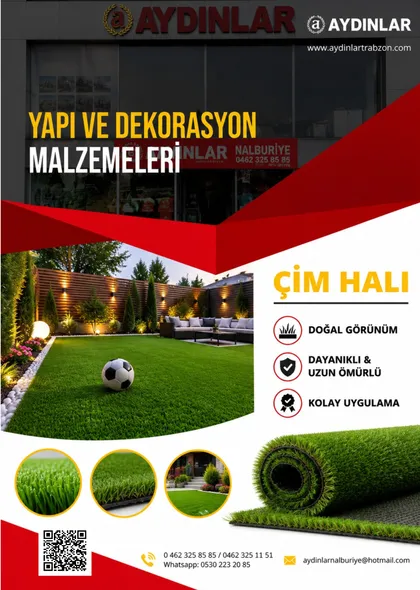 Çim Halı broşürü — Aydınlar Nalburiye Trabzon