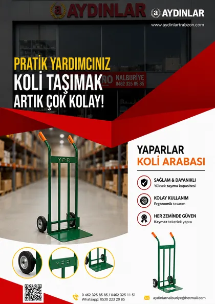 Yaparlar Koli Arabası broşürü — Aydınlar Nalburiye Trabzon
