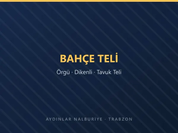 Rulo hâlinde örgü bahçe teli ve dikenli tel