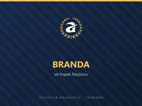 Rulo hâlinde şeffaf inşaat naylonu ve branda
