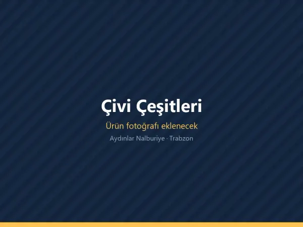 Farklı boylarda inşaat ve kalıp çivisi çeşitleri