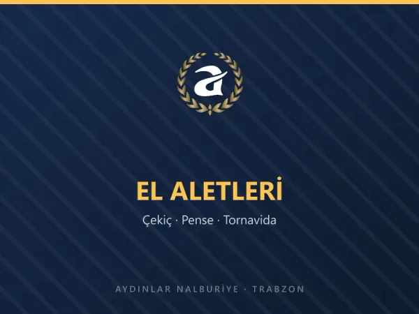 Çeşitli el aletleri — çekiç, pense, tornavida ve anahtar takımı
