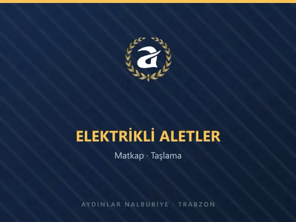 Matkap, taşlama ve akülü vidalama makinesi