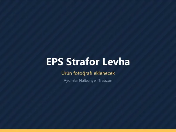 Beyaz EPS strafor ısı yalıtım levhaları istifi