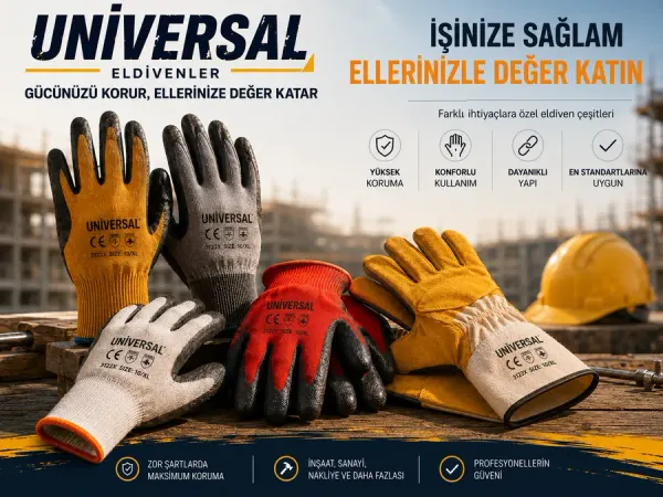 Farklı tiplerde iş eldivenleri