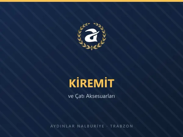 Kırmızı çatı kiremitleri ve mahya elemanları