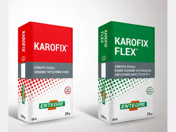 Entegre Karofix ve Karofix Flex seramik yapıştırma harcı