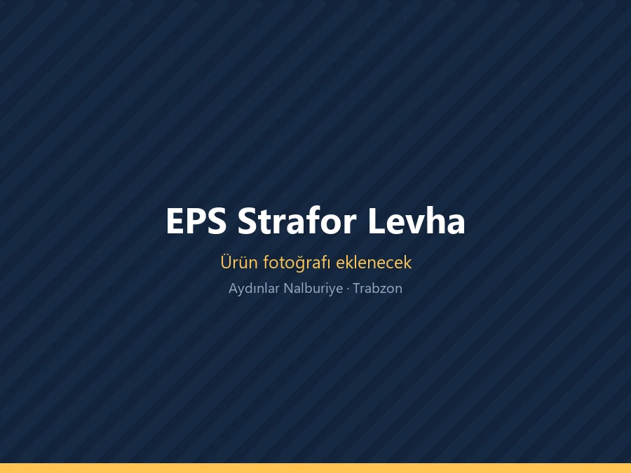 Beyaz EPS strafor ısı yalıtım levhaları istifi