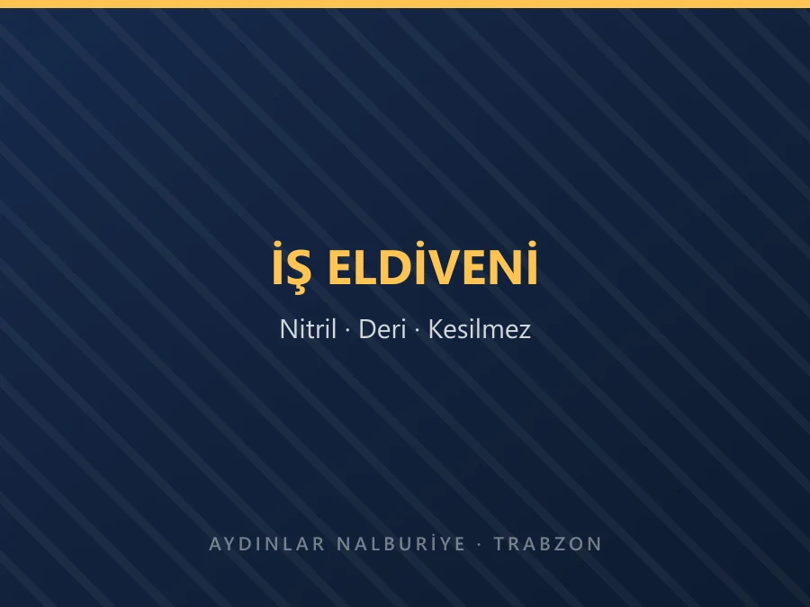 Farklı tiplerde iş eldivenleri