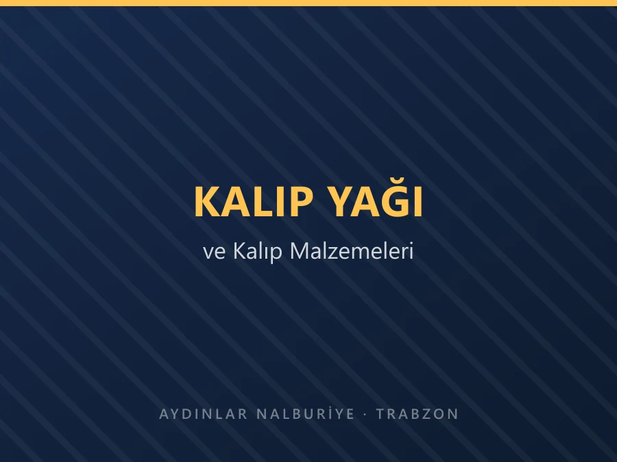 Kalıp yağı bidonu ve uygulama ekipmanı
