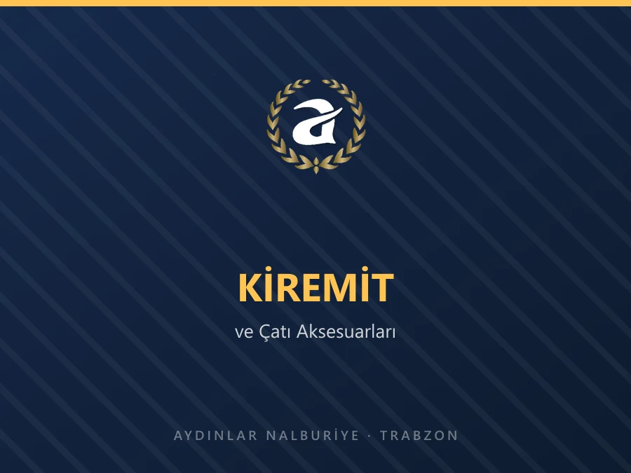 Kırmızı çatı kiremitleri ve mahya elemanları