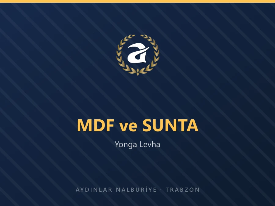 MDF ve suntalam levha istifleri