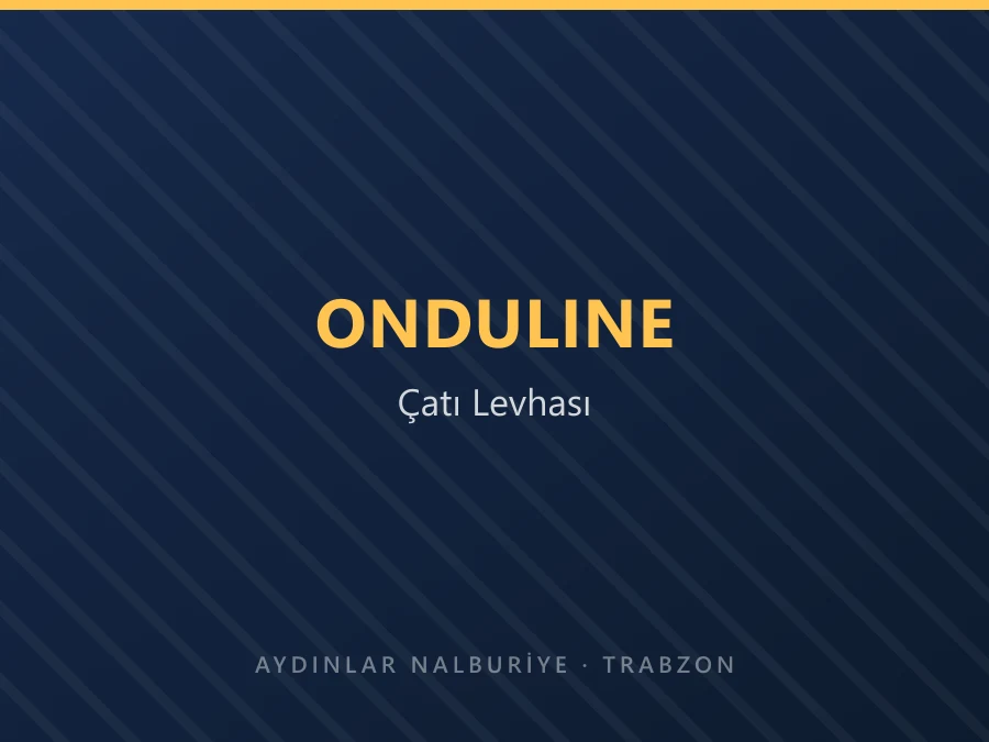 Onduline oluklu çatı levhası